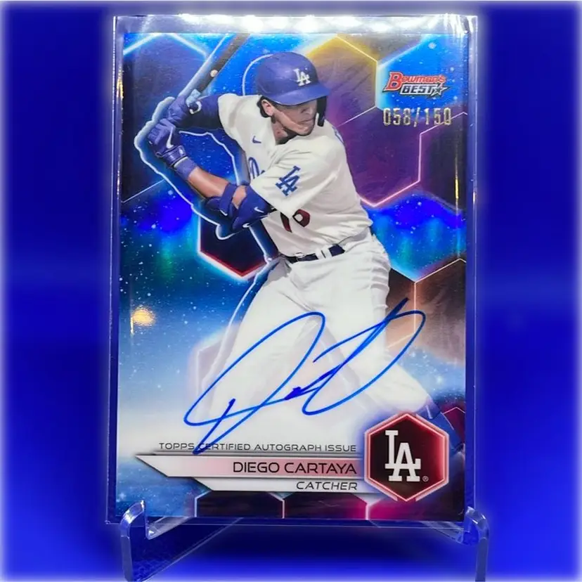 2023 Bowmans Best Diego Cartaya Auto /150 Los Angeles Dodgers