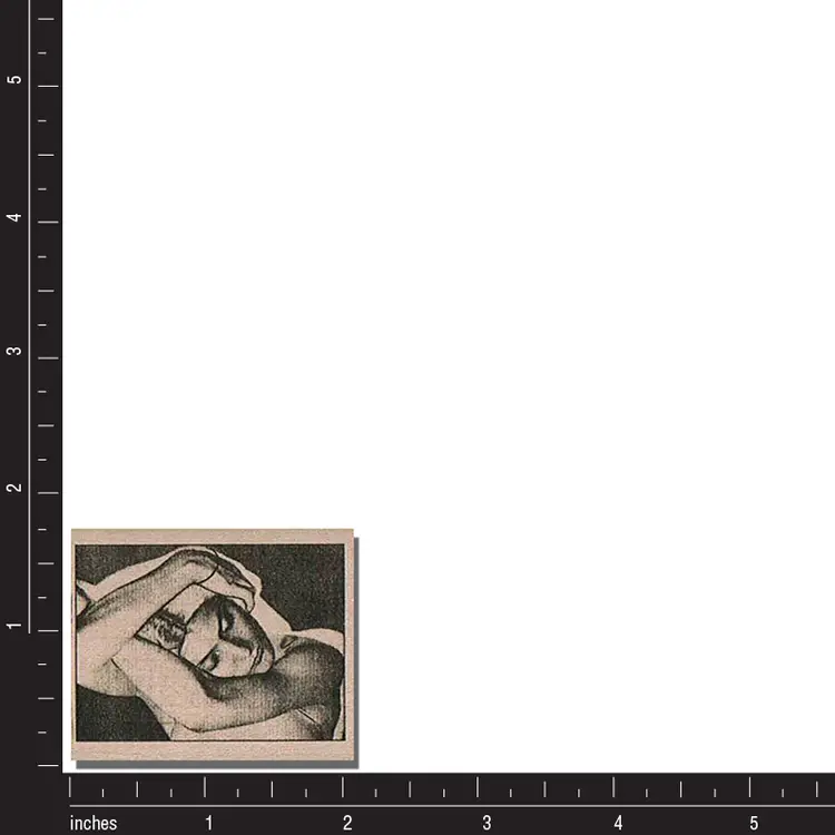 Lady With Arms Art Rubber Stamp