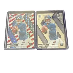 2025 Panini Mosaic Jaxson Dart Rookie Red & White Stripe/Base Cards! New York Giants