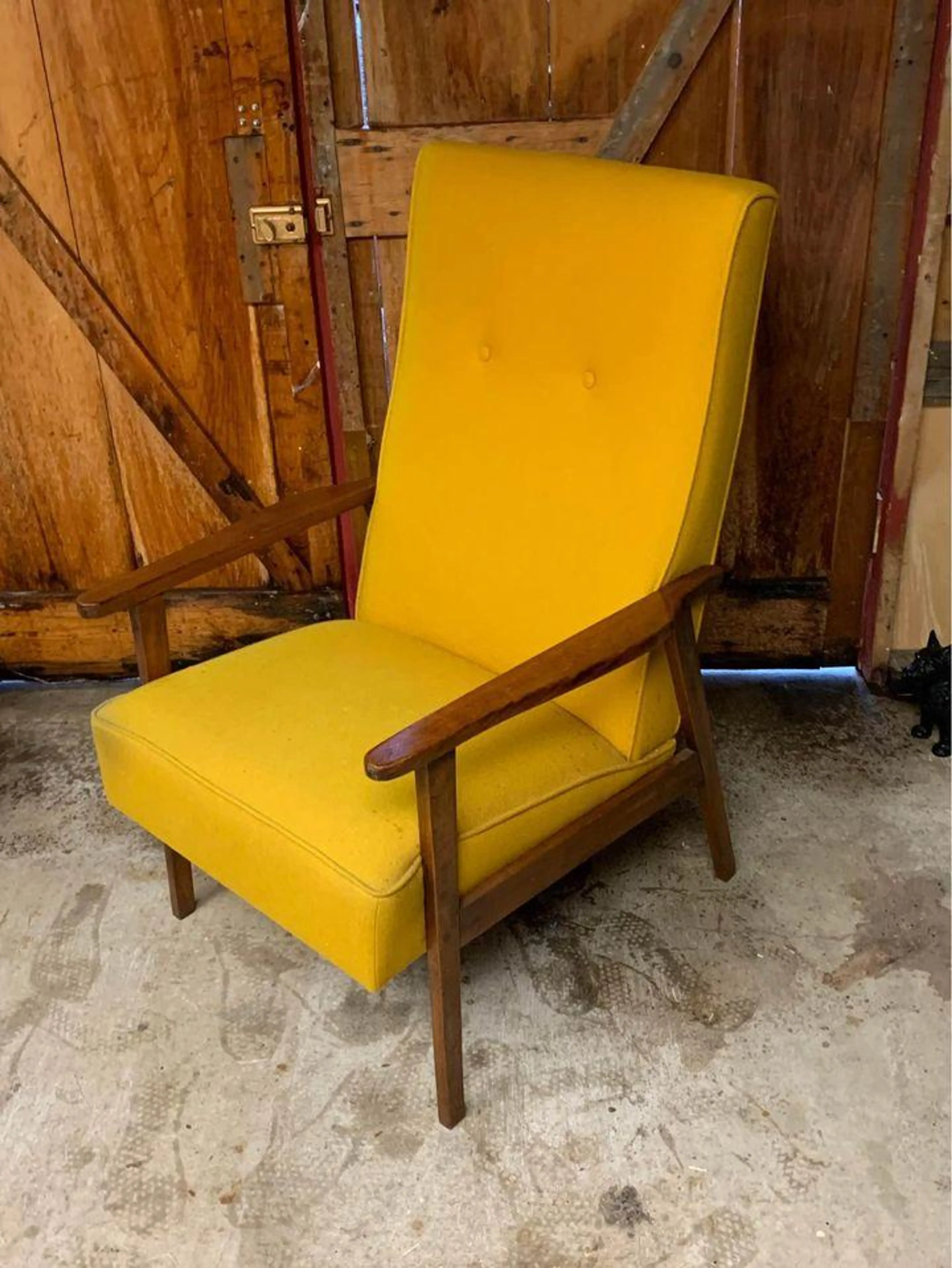 1960's Yellow Armchair