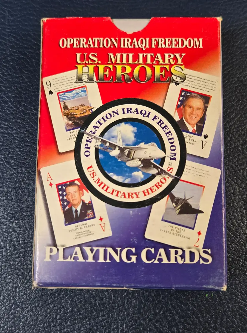 US Military Heroes Iraqi Freedom Playing Cards
