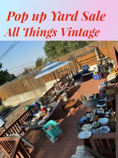 Pop Up Backyard Sale 9:30 AM Pacific
