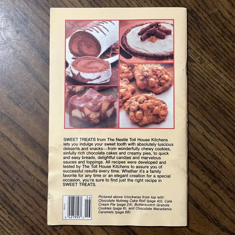 1987 PB Cookbook Favorite Recipes Booklet No. 26 Sweet Treats Nestle Toll House