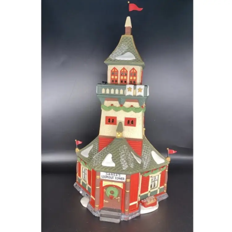 Department 56 Santa's Lookout Tower North Pole Series Heritage Village 1993