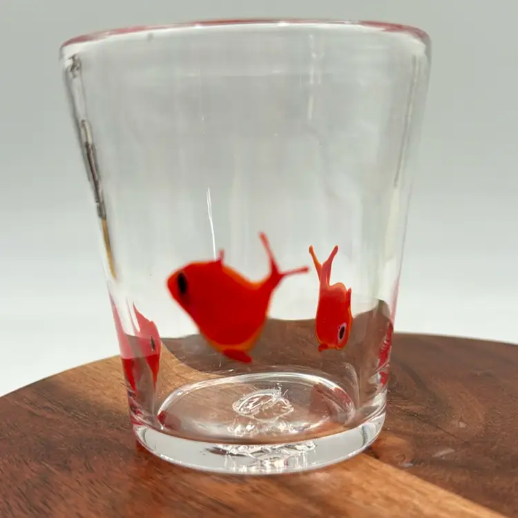 Koi Fish Gold Fish Glass