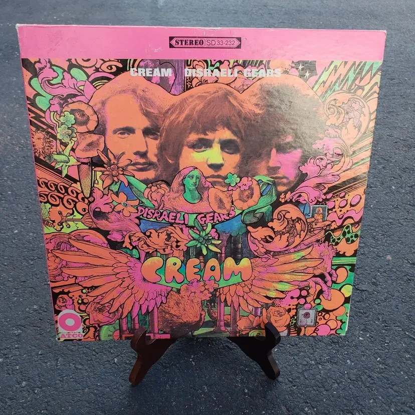 Vinyl LP Cream ‎DISRAELI GEARS Clapton Baker Bruce 1967 sd 33-232 ATCO Original
