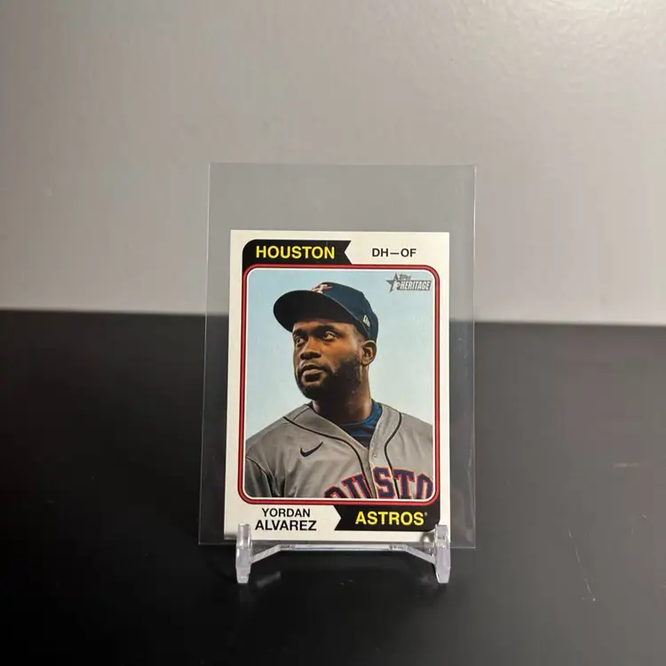 Yordan Alvarez Houston Astros 2023 Topps heritage mini 025/100
