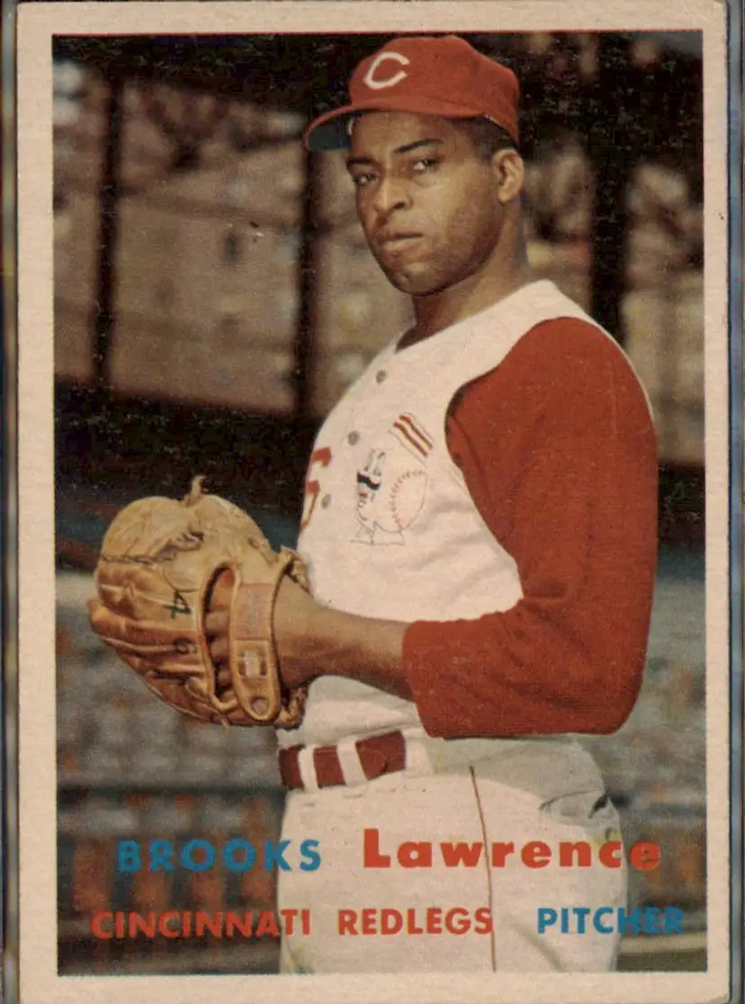 1957 Topps #66 Brooks Lawrence - ( pk1 ) - Cincinnati Redlegs