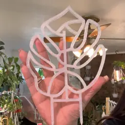 Monstera Trellis White Small