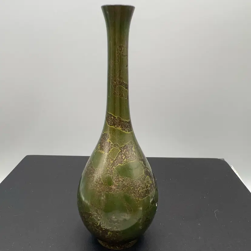 Japanese Metal Bud Vase