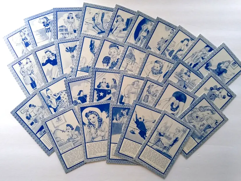 32 Blind Date Horoscope Penny Arcade Fortune Teller Cards Exhibit 1941 For Men