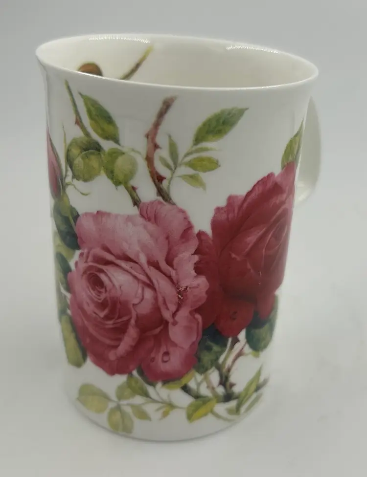 Vintage Roy Kirkham “English Rose” Fine Bone China 1992 England Mug