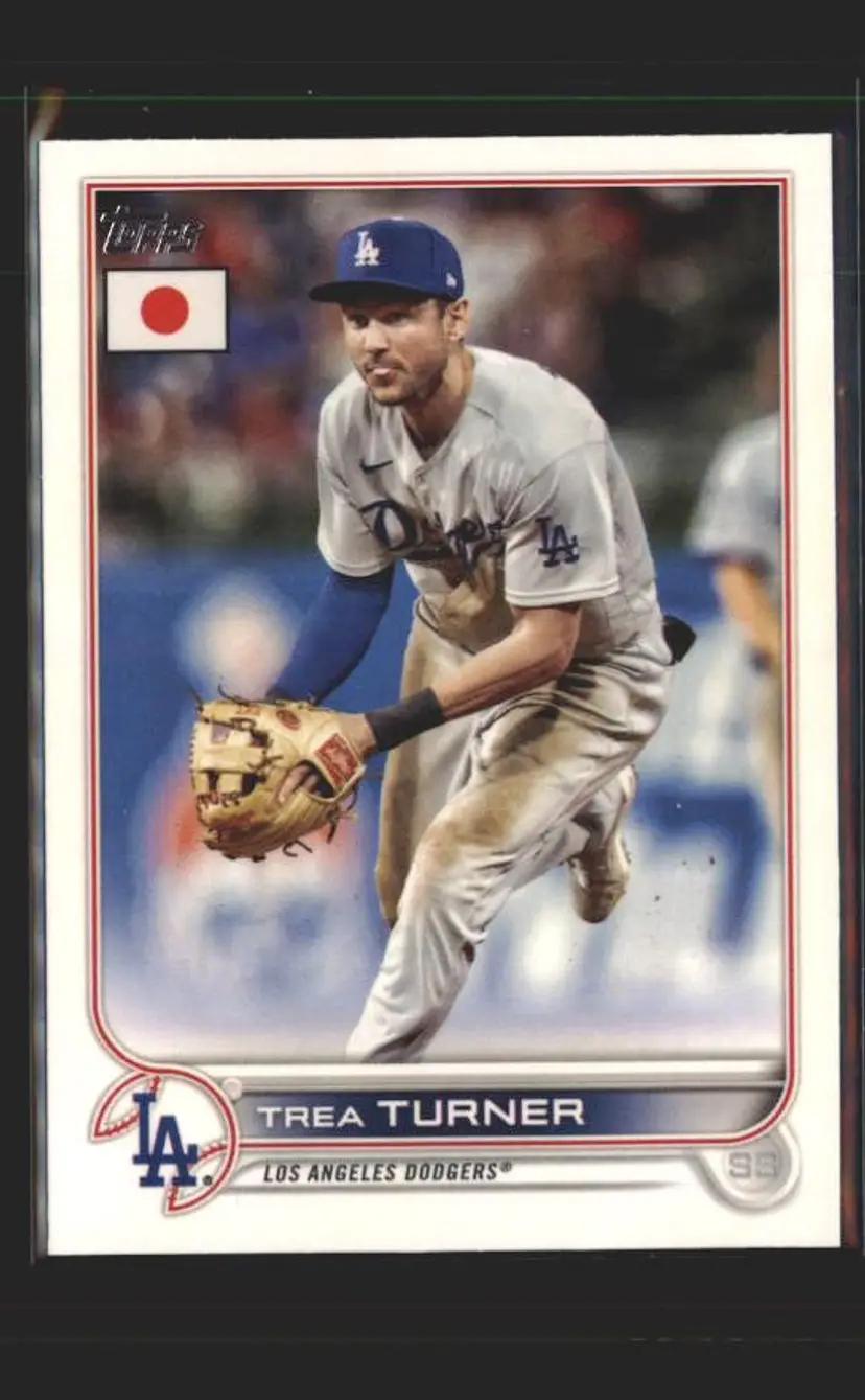 2022 Topps Japan Edition #62 Trea Turner - (137) - Los Angeles Dodgers