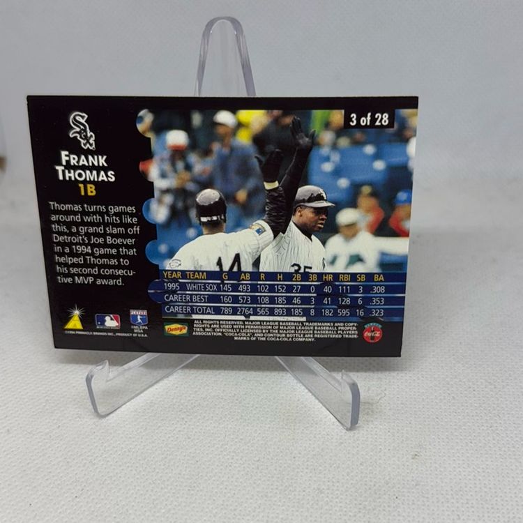 1996 Denny's Holograms #3 Frank Thomas White Sox *248 Chicago White Sox