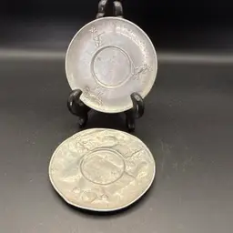 Vintage Tin Child’s Toy Plates Nursery Rhyme-As Found