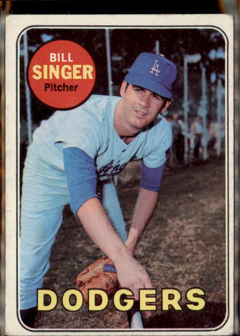1969 Topps #575 Bill Singer - (pk3) - Los Angeles Dodgers