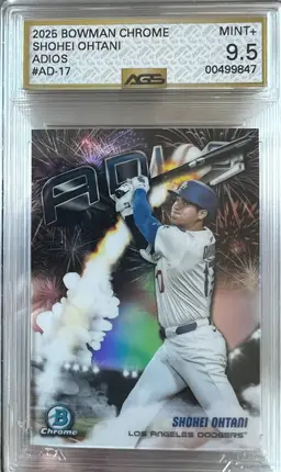 Shohei Ohtani 2025 Bowman Chrome Adios #AD-17 AGS 9.5