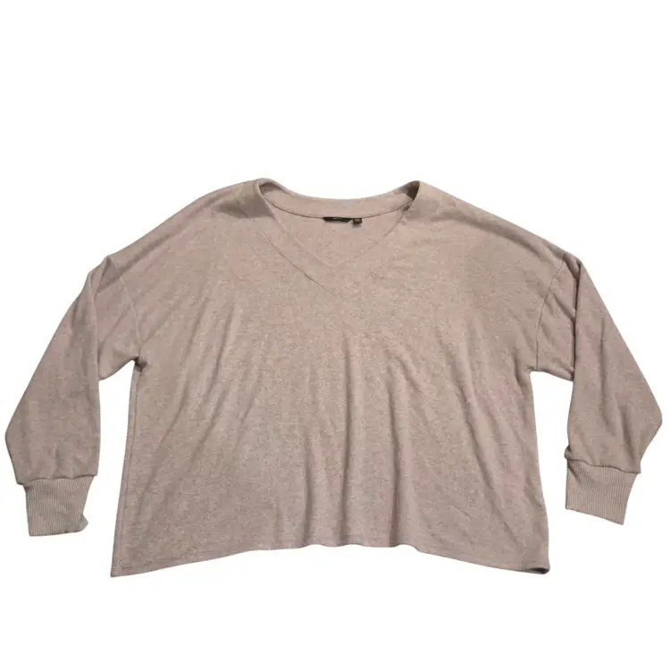 Betabrand V-Neck Sweater Women's XXL Pink Soft Relaxed Comfy Cozy Casual