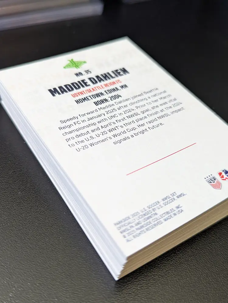 2025 Parkside NWSL/USWNT Club and Country FULL base set #1-35