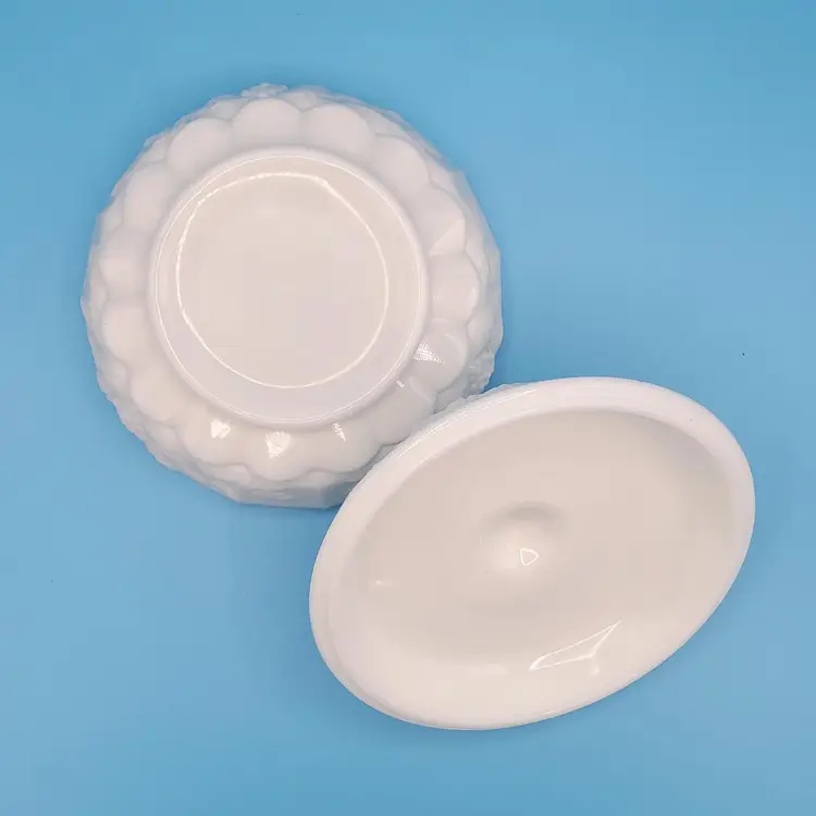 Vintage Westmoreland Milk Glass Covered Candy Dish