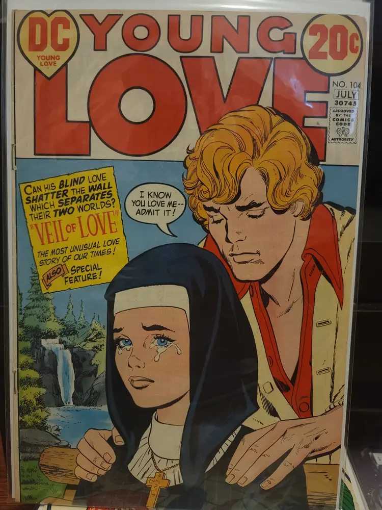 Young Love # 104 1963 DC Comics Romance Nun Controversial Issue