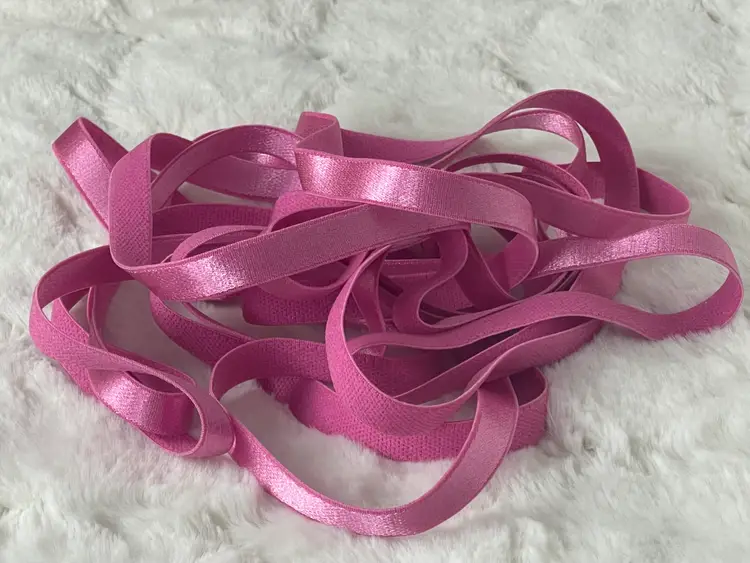 00449 - Simplicity, Hot Pink Fuscia 3/8" Elastic Strap Trim 5 yards 6 inches
