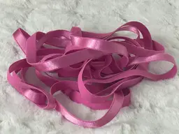 00449 - Simplicity, Hot Pink Fuscia 3/8" Elastic Strap Trim 5 yards 6 inches