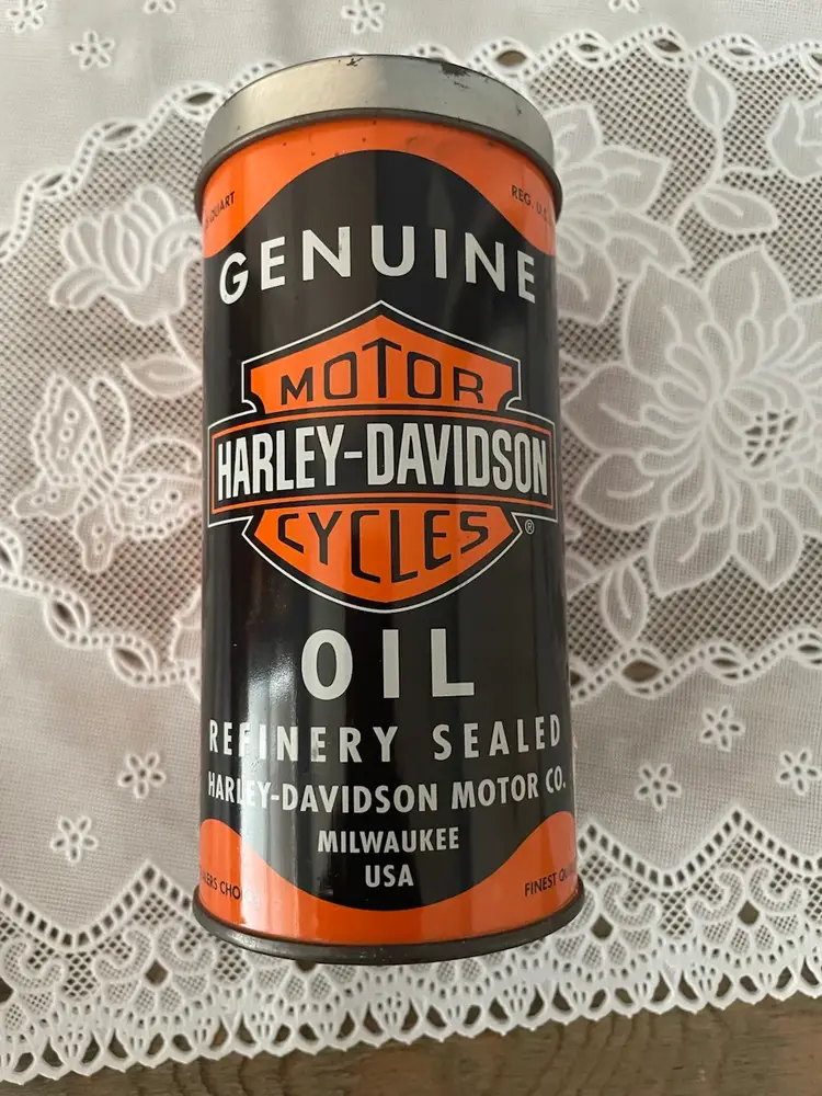 Vintage Harley Davidson Oil Can Candle Milwaukee Wi