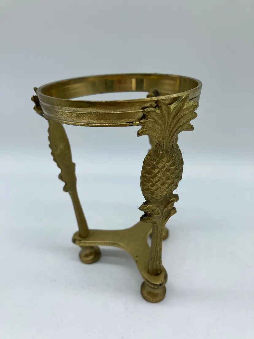 Vintage Brass Pineapple Design Display Stand