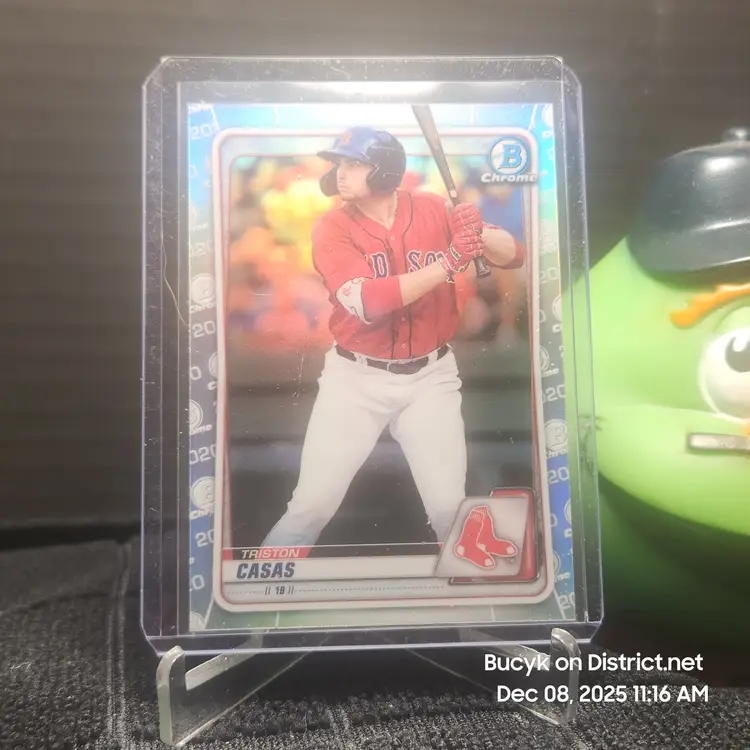 2020 Bowman Draft Chrome Refractor - Triston Casas Boston Red Sox