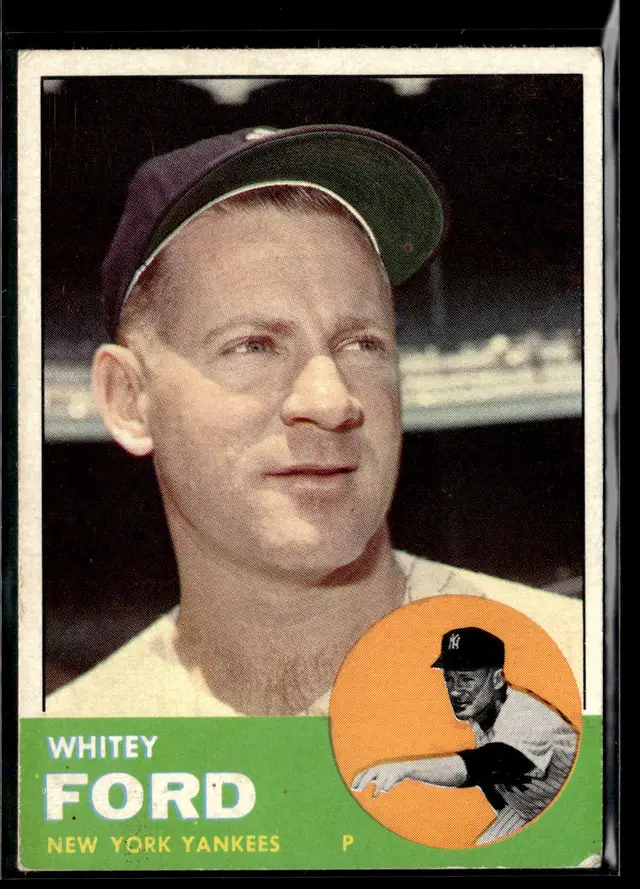 #20 Whitey Ford 1963 Topps #446 *LIVE AUCTION*