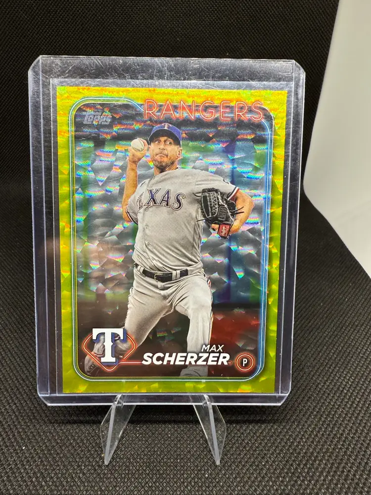 2024 Topps Max Scherzer Gold Crackle /50 Texas Rangers
