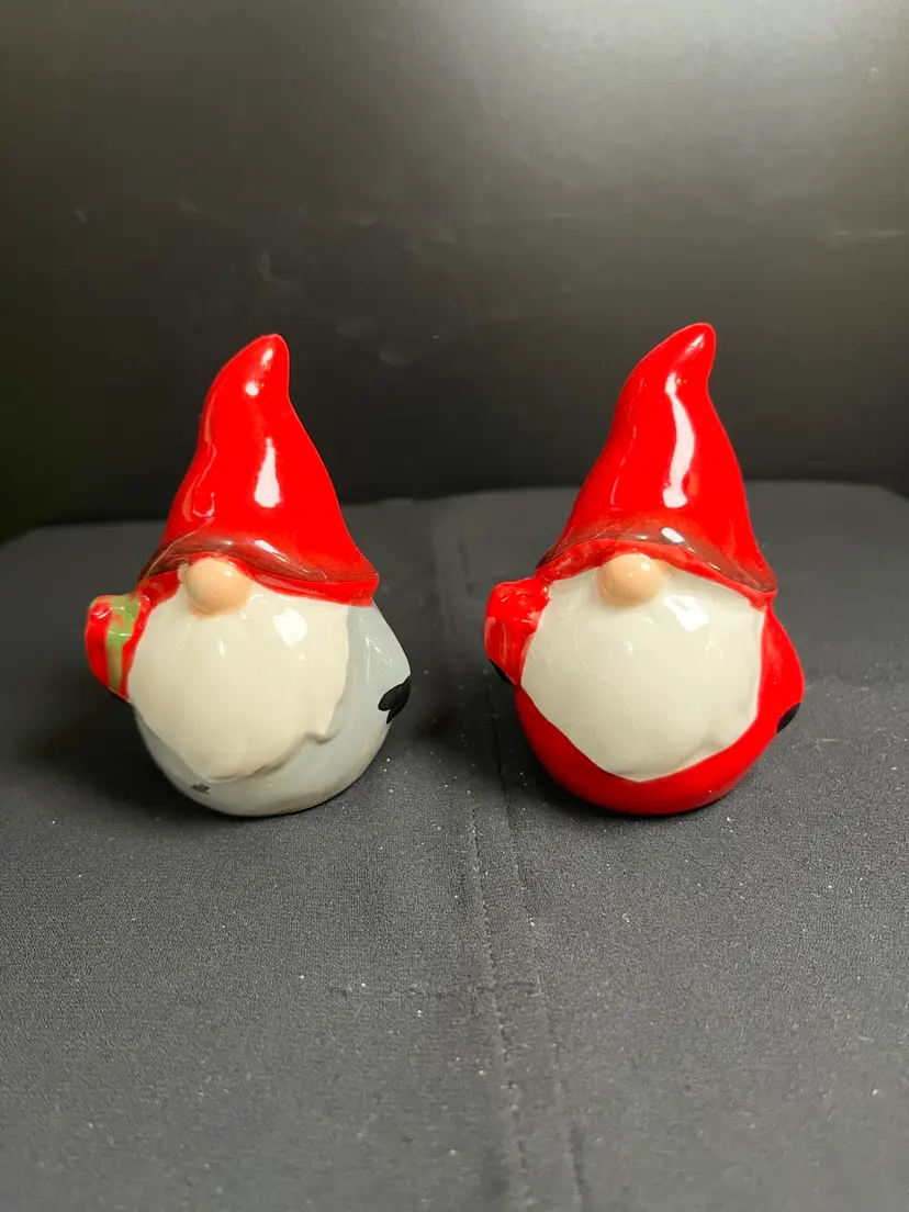 Ceramic Christmas Gnome Salt & Pepper Set