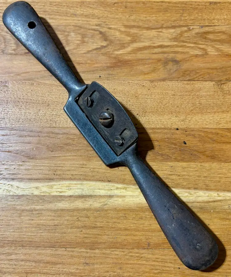 Early Unmarked Bachelder Type Spokeshave with Dual Blade/Chip Breaker
