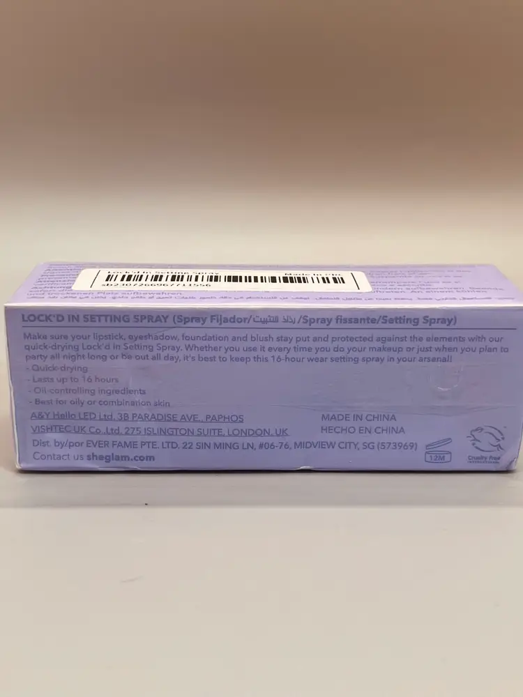 SheGlam Setting Spray NIB Matte