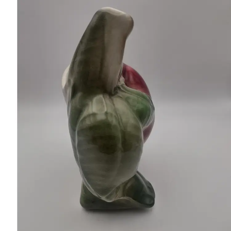 Vintage Royal Copley Apple Planter/Wall Pocket. Red, Yellow And Green.