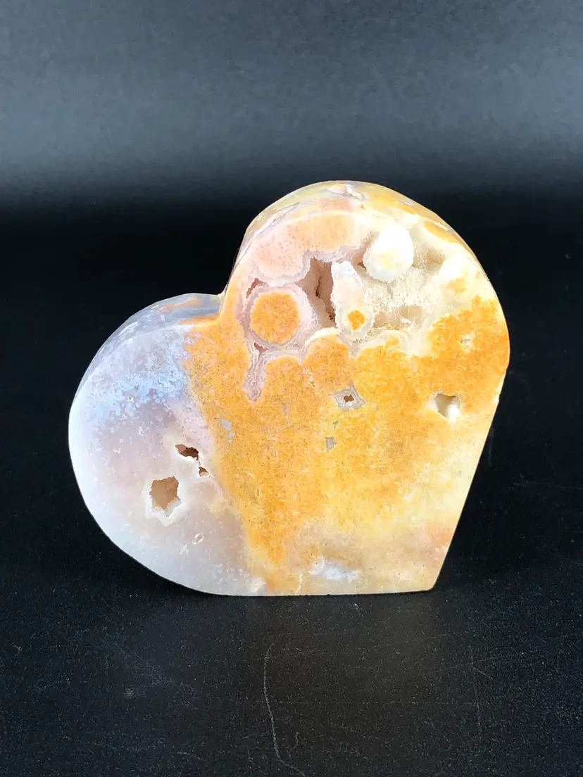 Carnelian Agate Heart Crystal