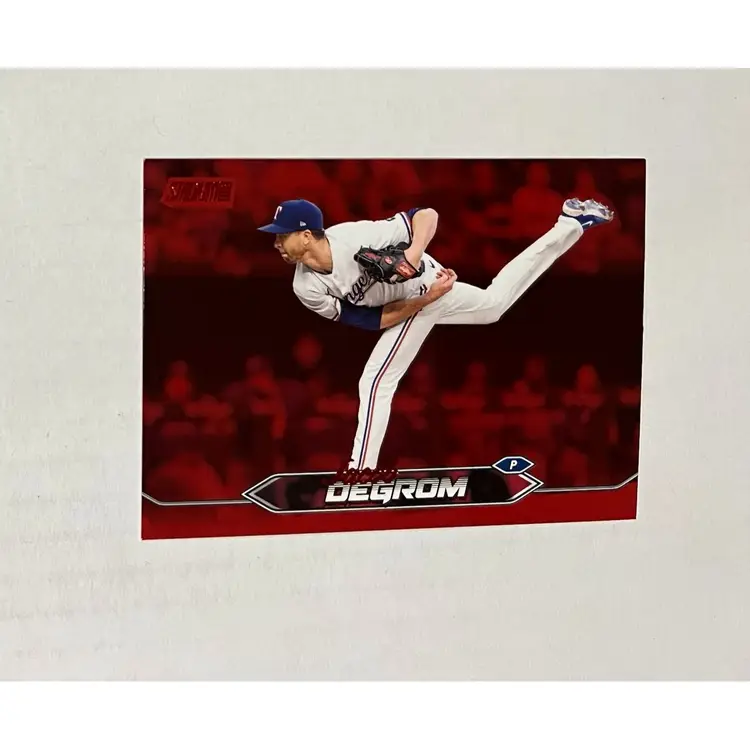 Jacob DeGrom Red Foil Texas Rangers