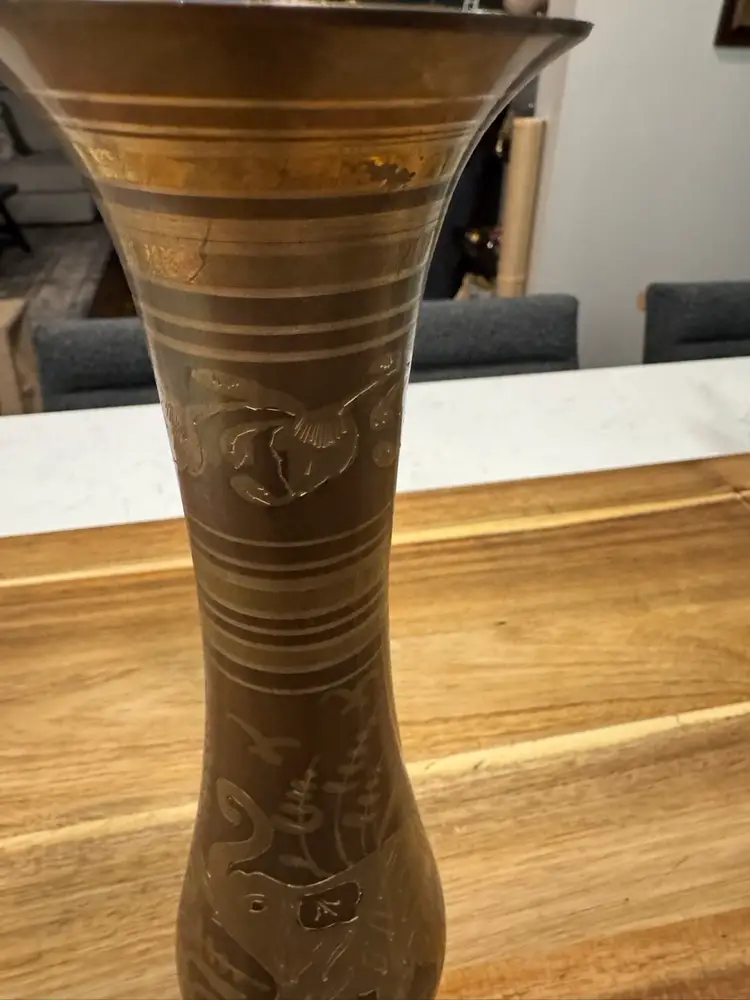 Vintage Brass Vase