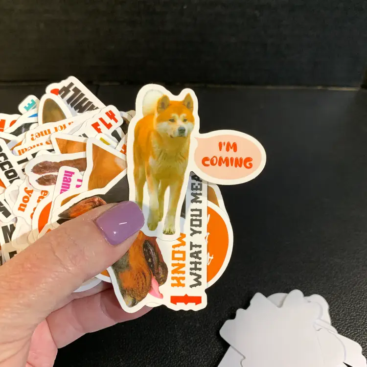 50-Dog Themed Stickers