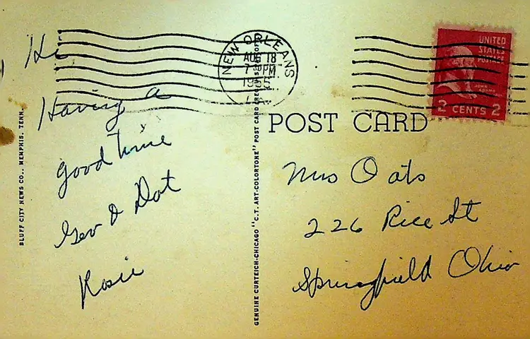 Confederate Park Post Office & Mississippi River Postcard Memphis Tn