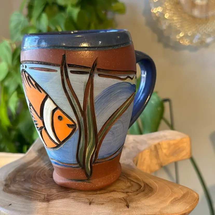 Orange Fish Mug