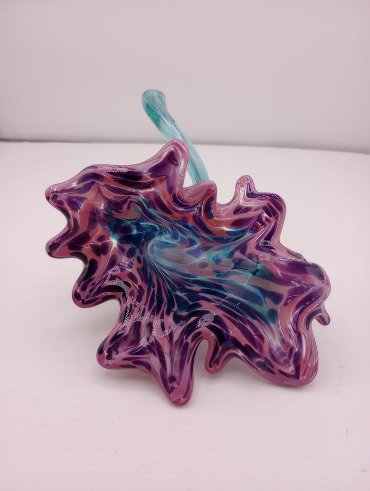 Blown glass flower