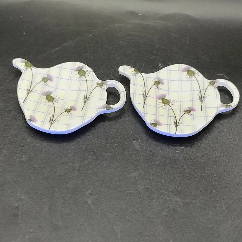Vtg D&C Teapot Shaped Teabag Holders