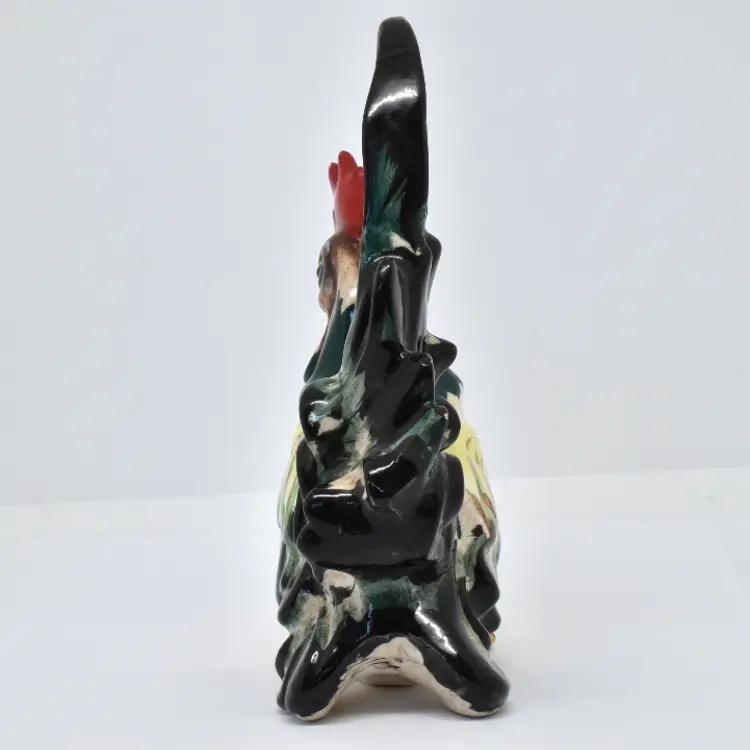 Vintage Hand Painted Ceramic Rooster 6"