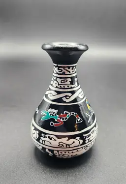 Mini Folk Art Vase