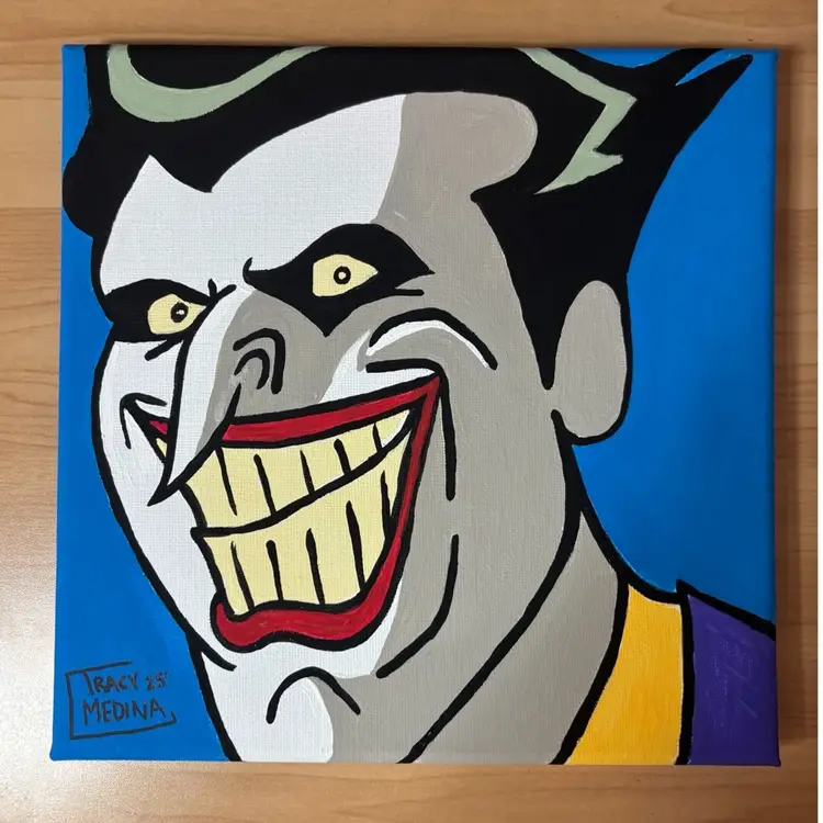 The Joker – Original Hand-Painted Canvas by Tracy Medina