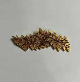 Scott Simon Artisan Signed Pin Brooch Gold Tone