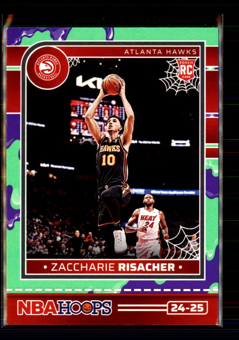 Zaccharie Risacher 2024-25 Panini Haunted Hoops Slime #245 - (135) - Atlanta Hawks