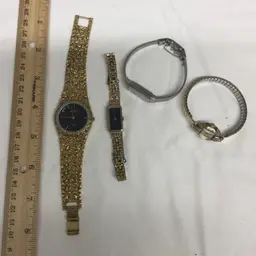 Bulova Watch & Others Lot Of 4 Untested